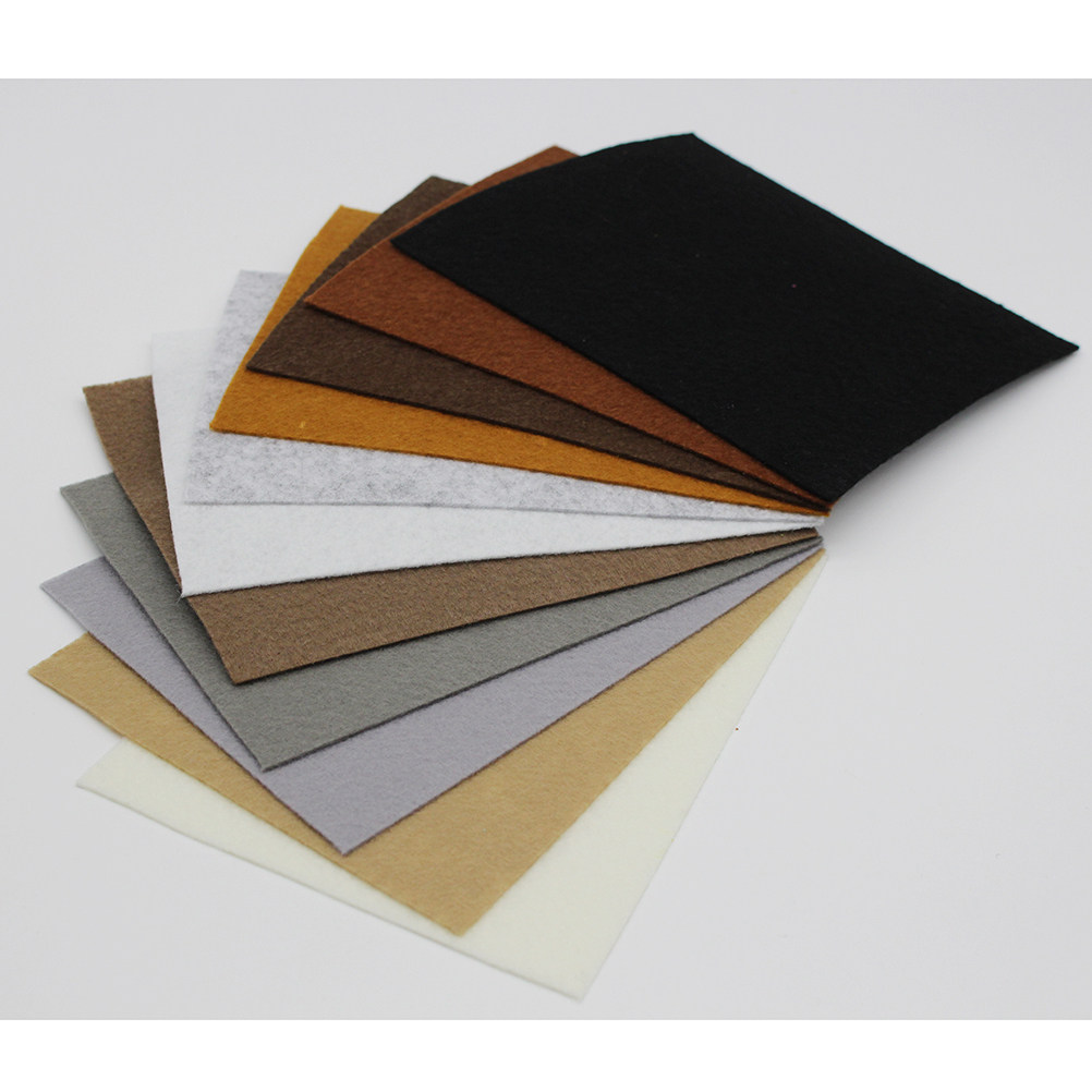 Felt Sheet Wool - 40 Stück farbige Bastelfilzstoffe, Vliesstoff aus