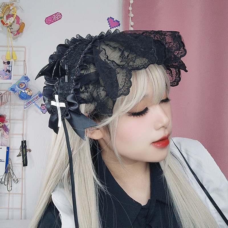 Embroidery Hooping - Cosplay Anime Gothic Lolita Maid Spitze