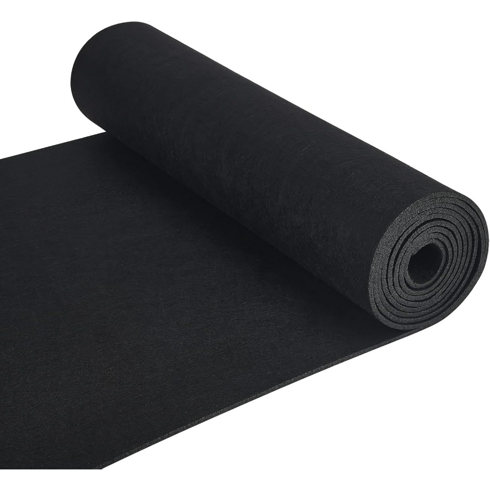 Felt Sheet Wool - 78,7 x 15,7 Zoll Filzstoffrolle, schwarze