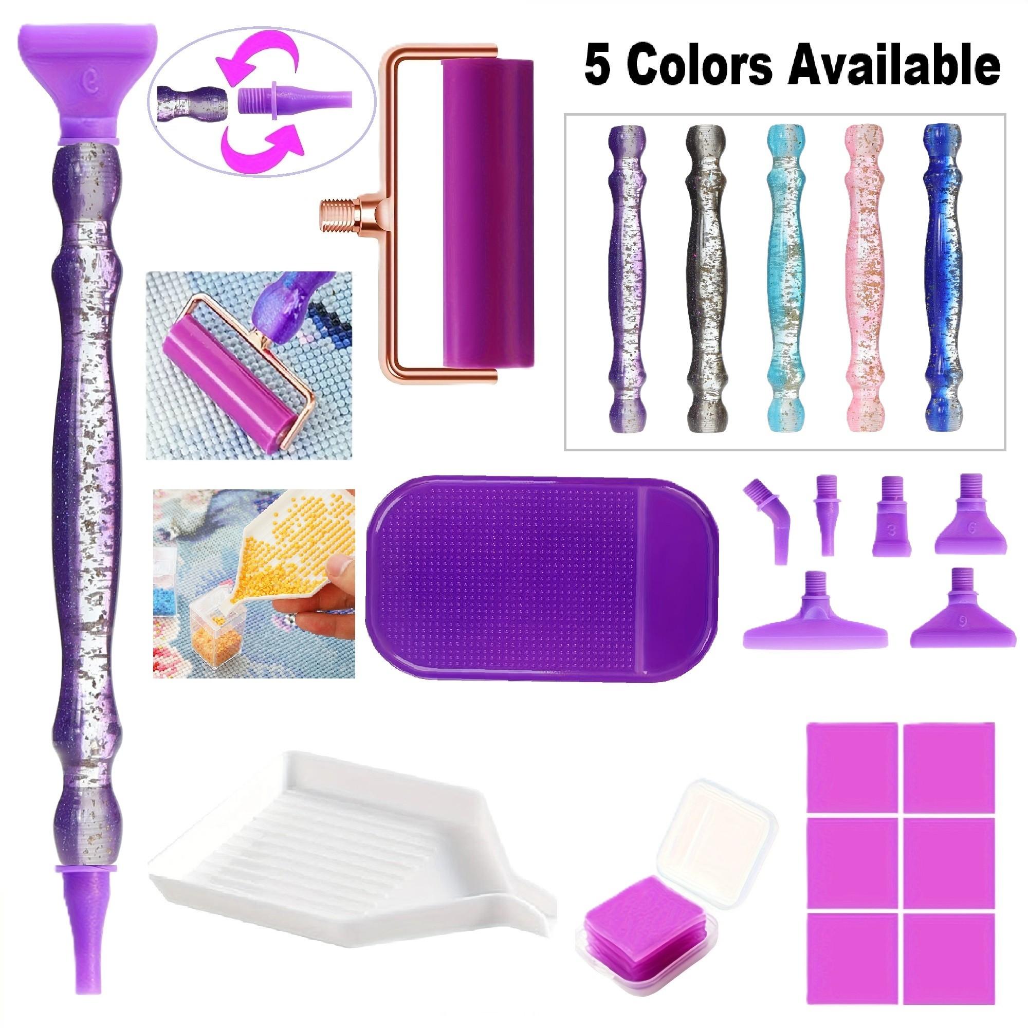 Embroidery Details - Hochwertiges, innovatives DIY-Diamantmalerei-Stift-Set mit feinem Glitzer,