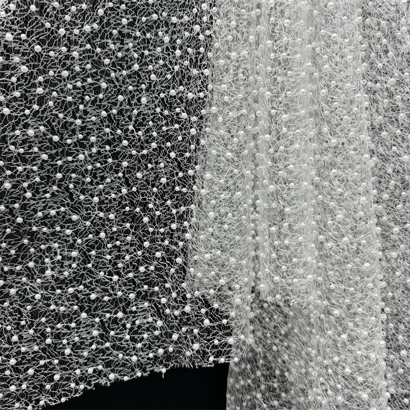 Embroidery White Dress - 1 Yard 130cm Breiter Weißer Spitzenstoff