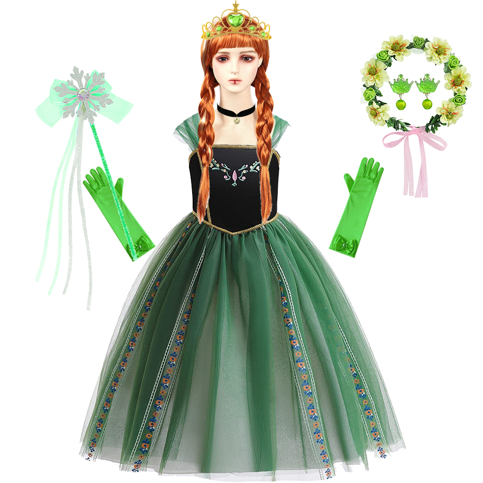 Embroidery Jersey - Kleid für Anna, Cosplay, Prinzessin, luxuriöses