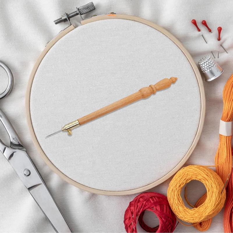 Embroidery Beads - Tambour Stickset Buchenholz Stickerei Hoo mit