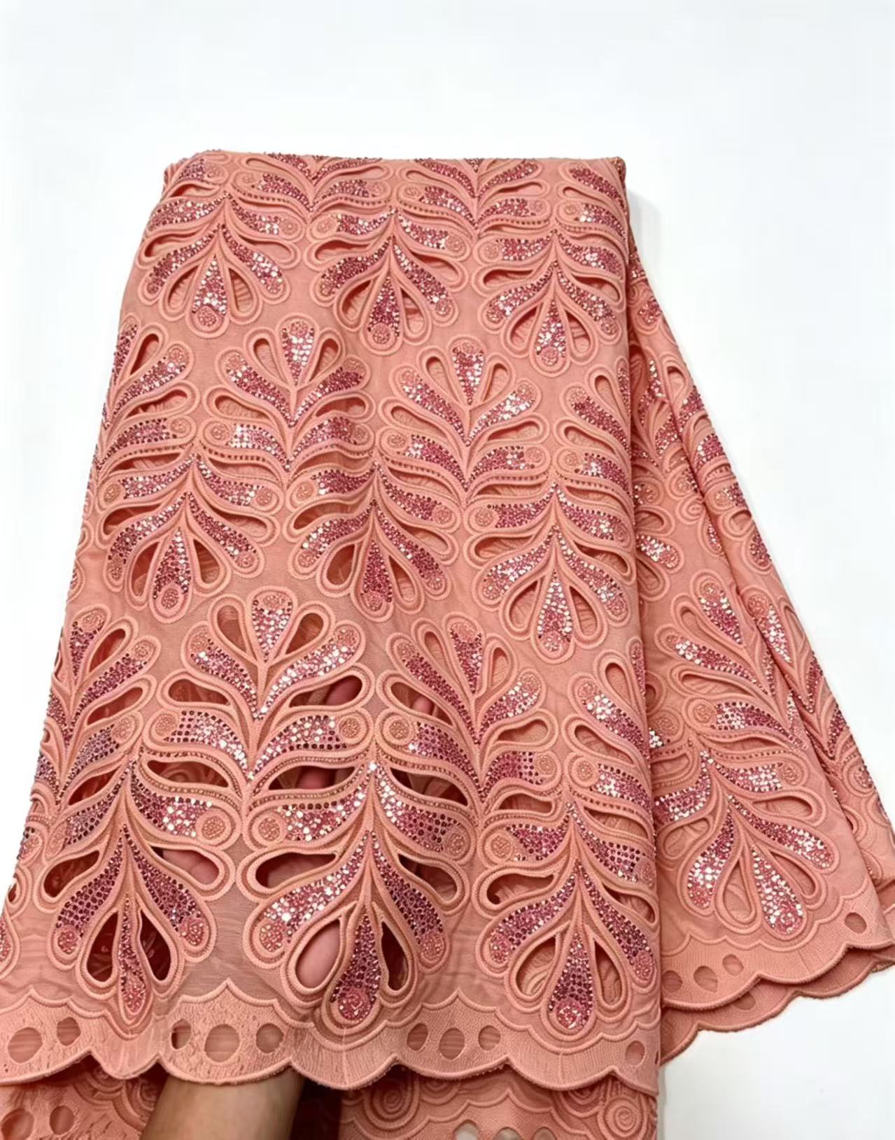 Embroidery Jersey - Großhandel Hochwertiger 2026 Afrikanischer Nigerianischer Guipure-Stickerei-Organza-Tüll-Spitzenstoff
