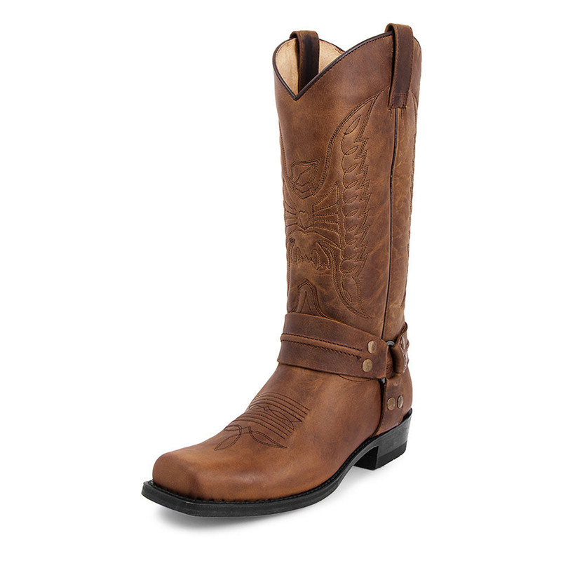 Embroidery Yes - Neue Herren-Motorradstiefel Modische Handgefertigte Herren-Stiefel mit