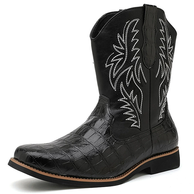 Embroidery Yes - Retro Western Cowboy Stiefel mit breiter
