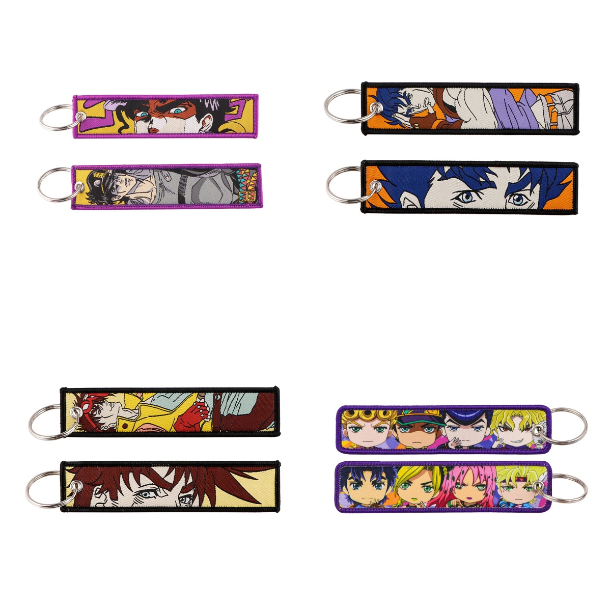 Embroidery Keychain - 1 Stück Trendiger Anime-Schlüsselanhänger für Männer