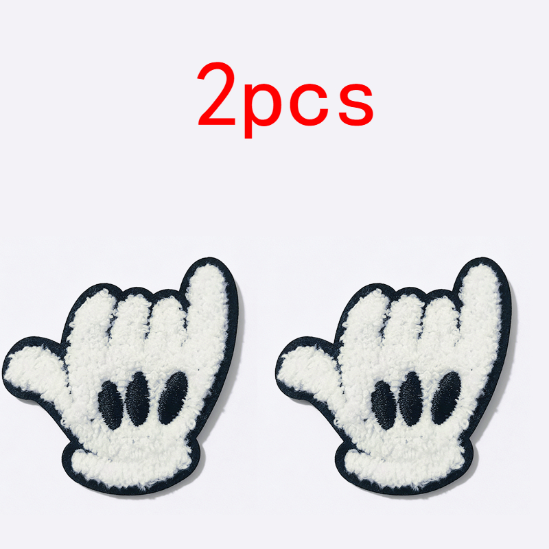 Embroidery Patches - Disney Cartoon Mickey Stickerei-Buchstaben-Aufnäher für Rucksäcke,
