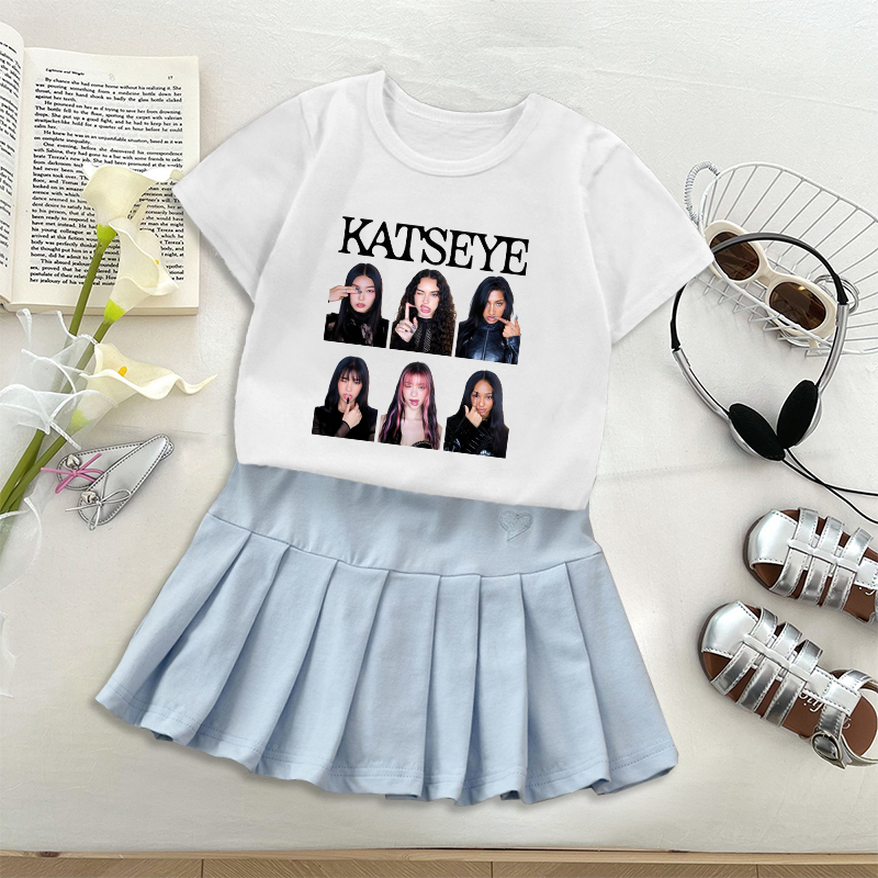 Mode K POP K-KATSEYE T-shirt F – Embroidery Abaya Bewertung und Preis
