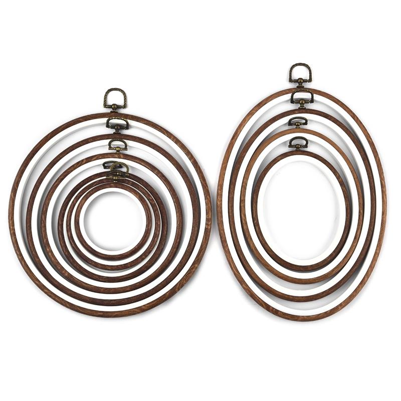 Runde Oval Holz Farbe Stickere – Stitch Marker Ring Bewertung und Preis