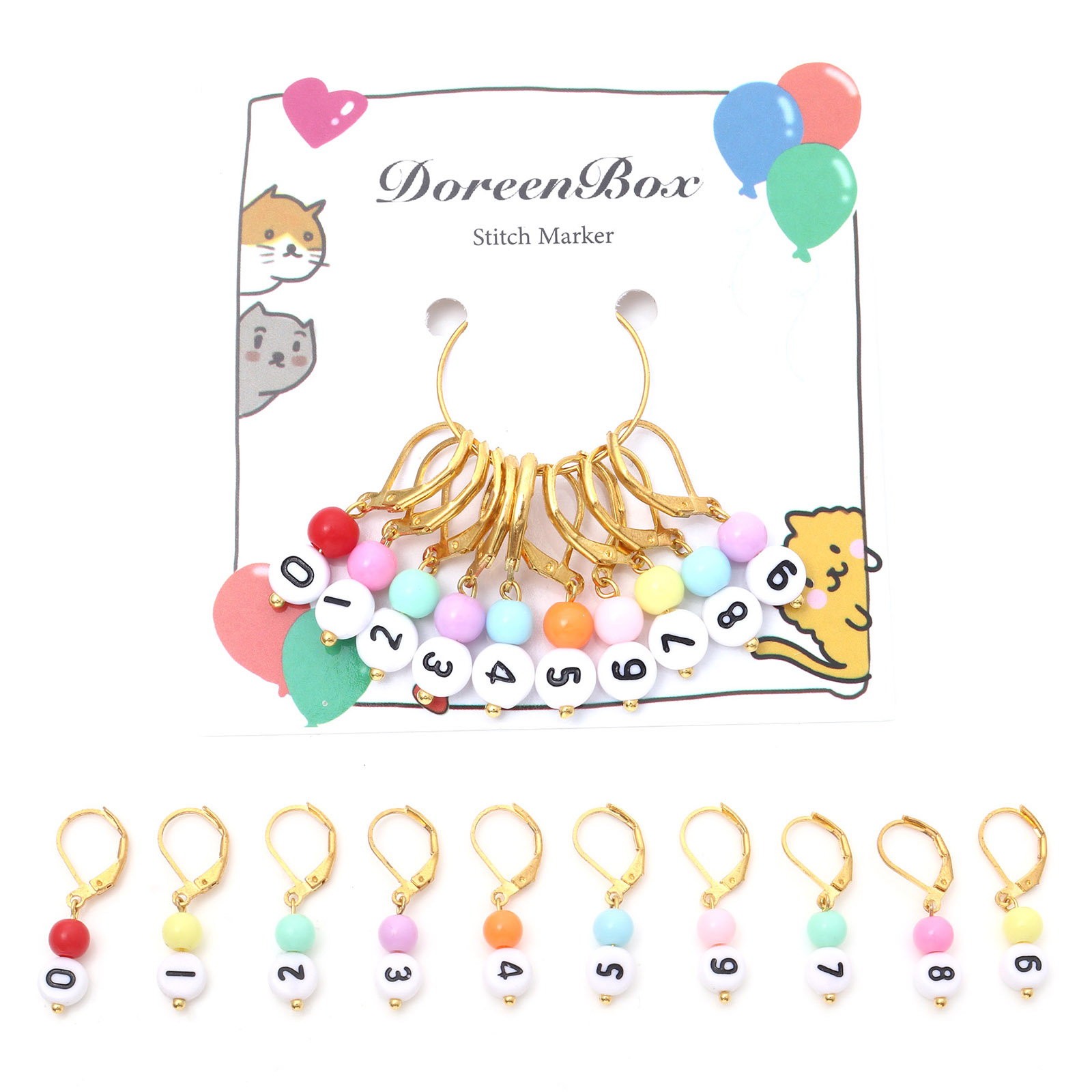 1 Set ( 10 Teile/satz) kupfer  – Stitch Marker Ring Bewertung und Preis