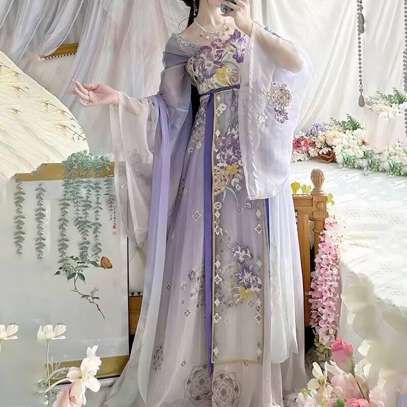 Hanfu-Kleid für Damen, chinesi – Embroidery Abaya Bewertung und Preis