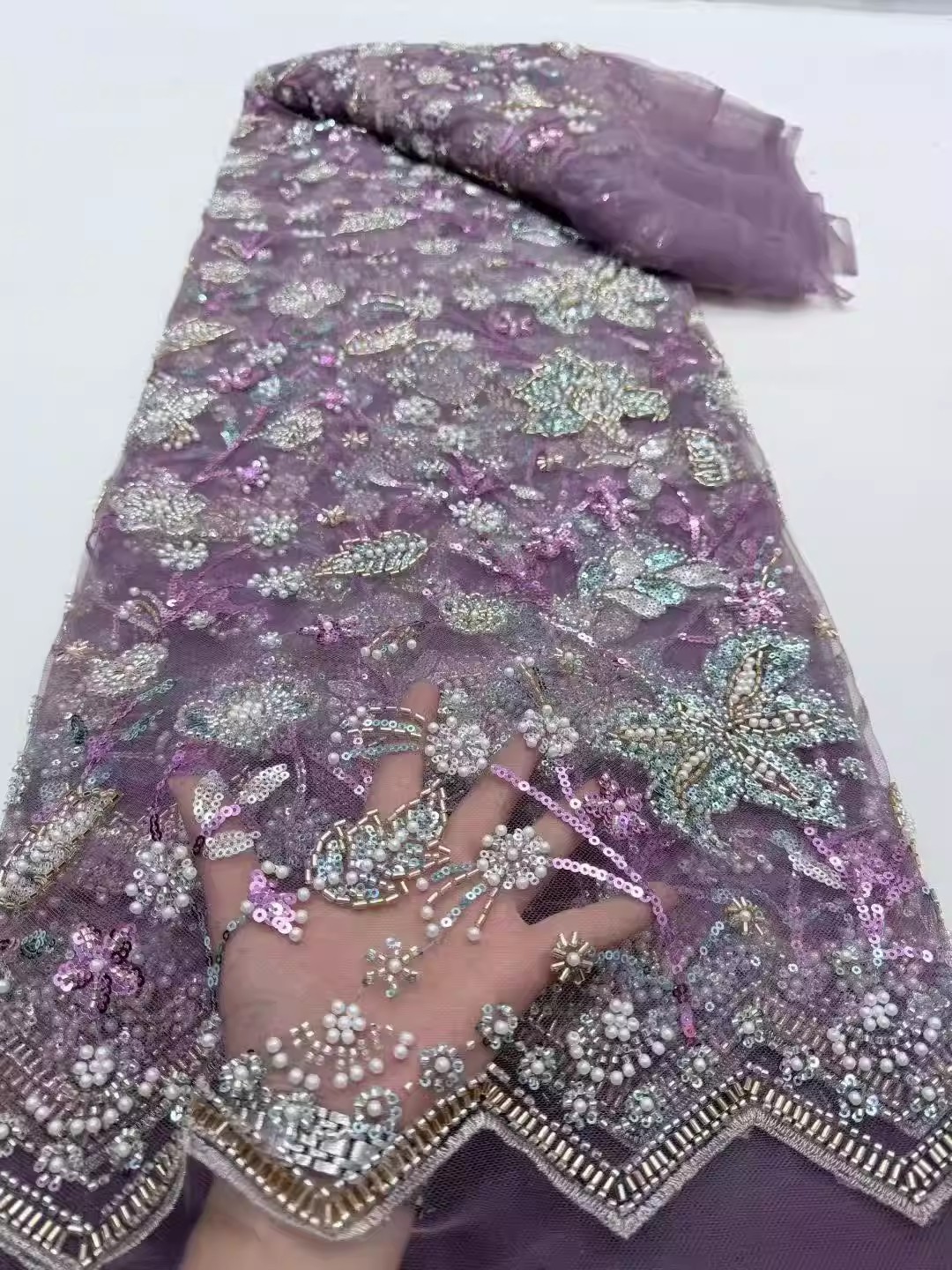 5 Yard Pailletten-Perlenrohr-S – Embroidery Wedding Bewertung und Preis