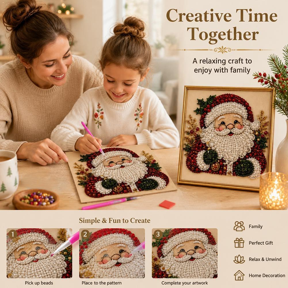 Weihnachtsmann Perlen-Kunst DI – Embroidery Beads Bewertung und Preis