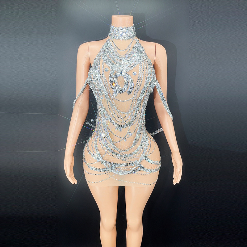 Sexy funkelnde silberne Ballkl – Embroidery Beads Bewertung und Preis