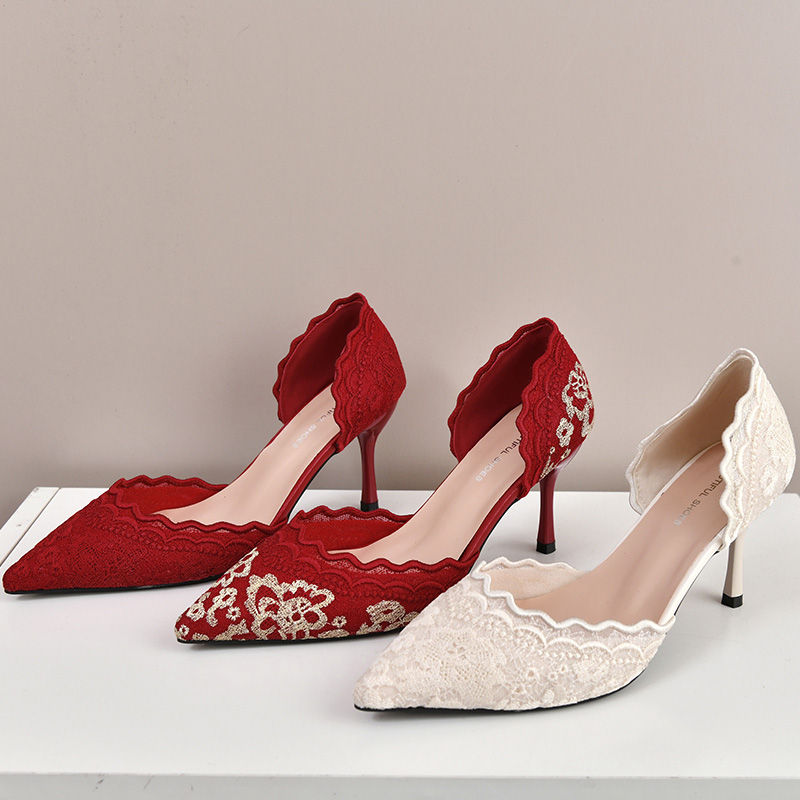 Luxus Rot Weiß Spitze Stickere – Embroidery Wedding Bewertung und Preis