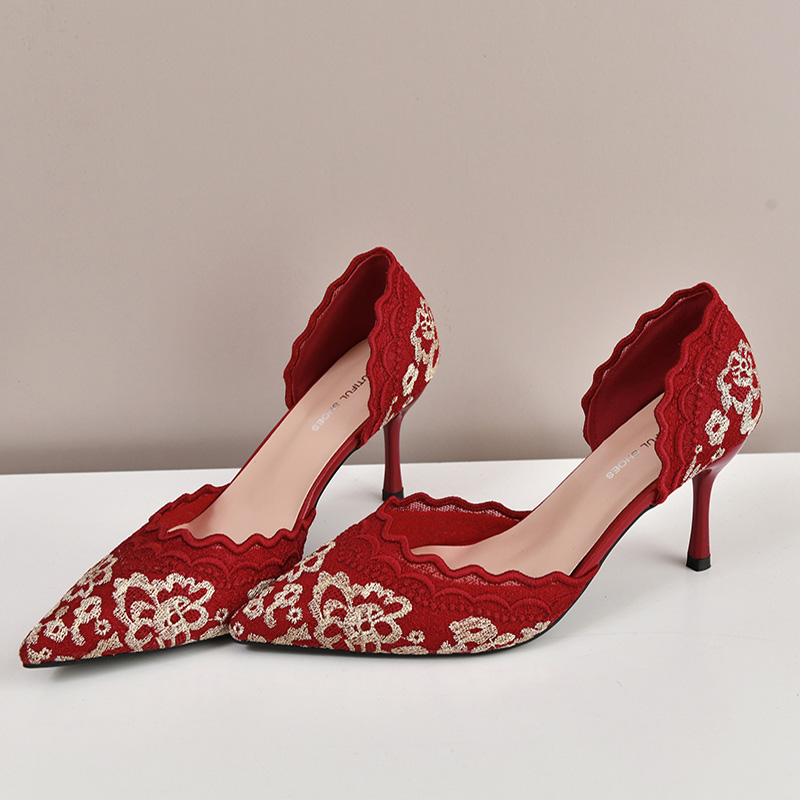Luxus Rot Weiß Spitze Stickere – Embroidery Wedding Bewertung und Preis