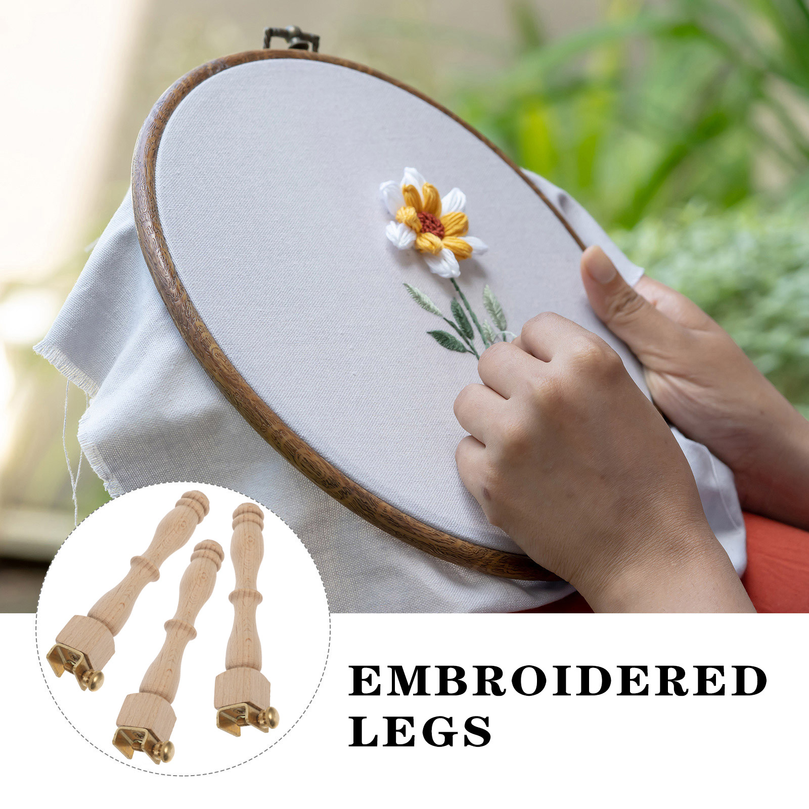 3-teiliger stilvoller Holz-Sti – Embroidery Hoop Stand Bewertung und Preis