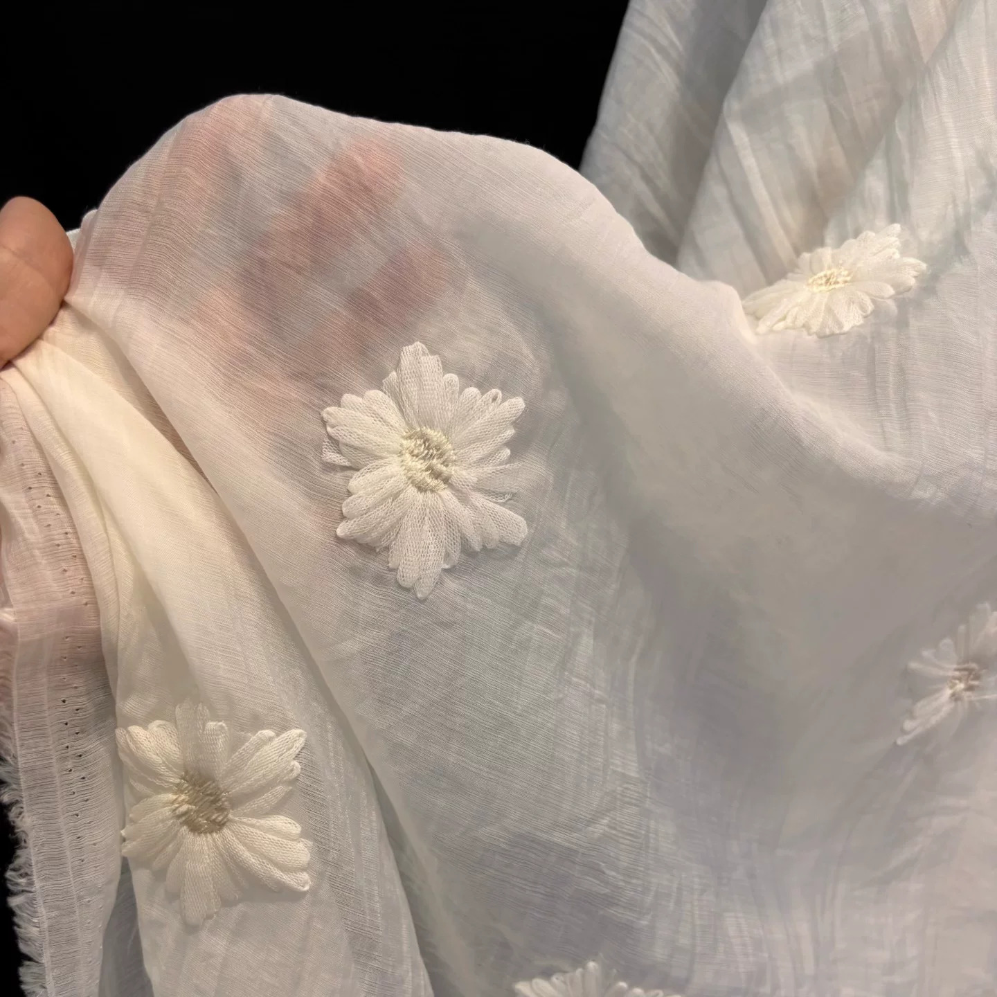 1 Yard Chiffon-Garn mit Mikrof – Embroidery Wedding Bewertung und Preis