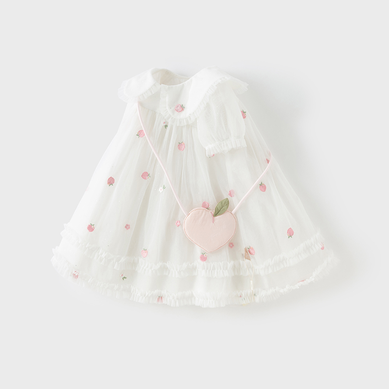 Dave Bella Mädchen Baby Mesh P – Embroidery White Dress Bewertung und Preis