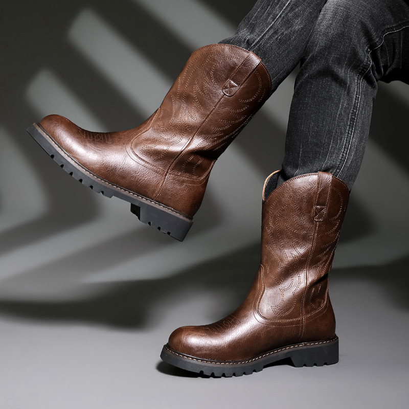 Mode Herren Cowboy Stiefel Neu – Embroidery Yes Bewertung und Preis