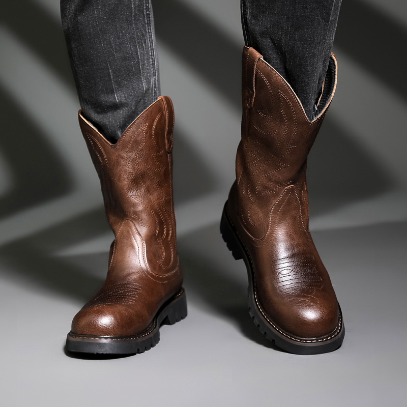 Mode Herren Cowboy Stiefel Neu – Embroidery Yes Bewertung und Preis