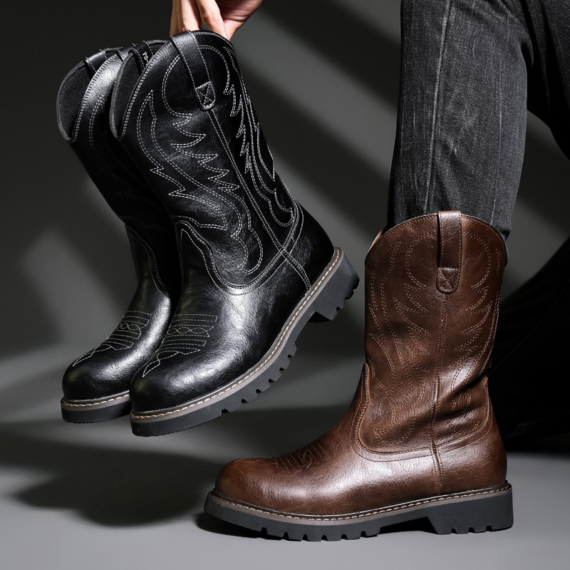 Mode Herren Cowboy Stiefel Neu – Embroidery Yes Bewertung und Preis
