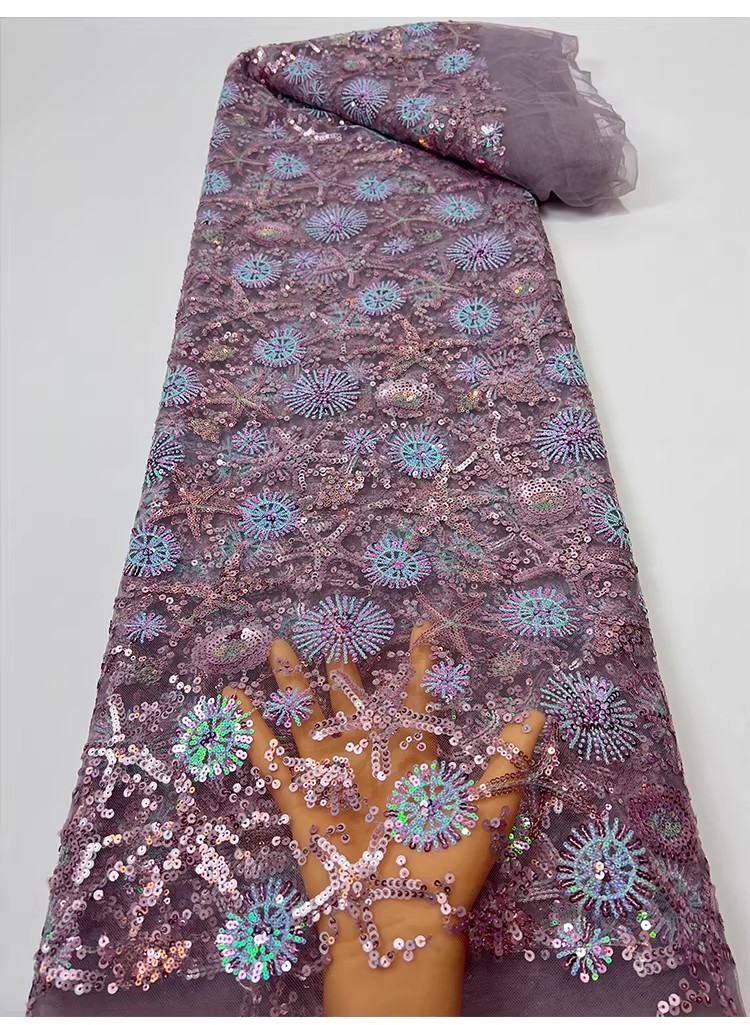 1 Yard Seestern-Pailletten-Sti – Embroidery Wedding Bewertung und Preis