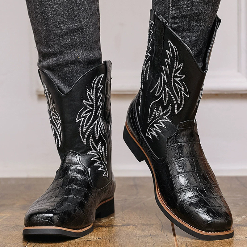 Retro Western Cowboy Stiefel m – Embroidery Yes Bewertung und Preis
