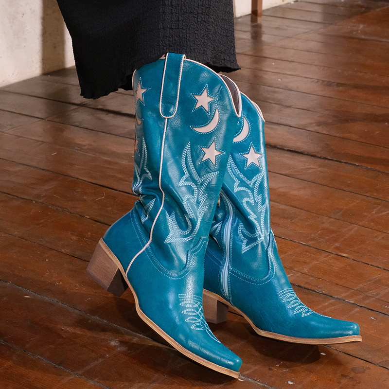 Onlymaker Damen-Westernstiefel – Embroidery Yes Bewertung und Preis