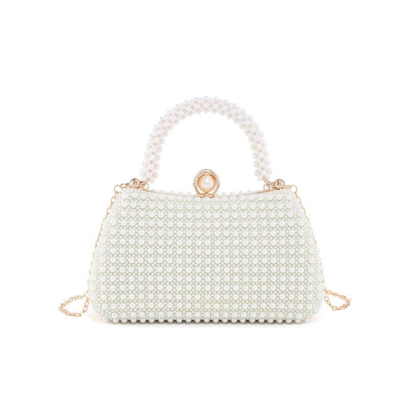 Damen-Clutch mit Perlen und Bl – Embroidery White Dress Bewertung und Preis
