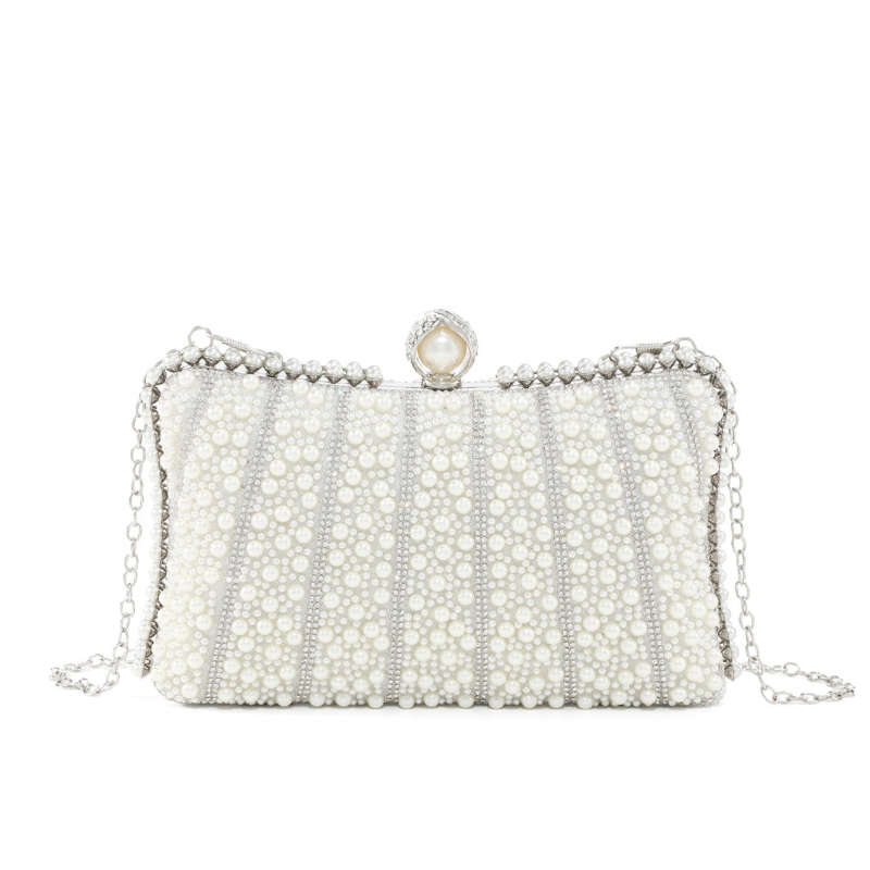 Damen-Clutch mit Perlen und Bl – Embroidery White Dress Bewertung und Preis
