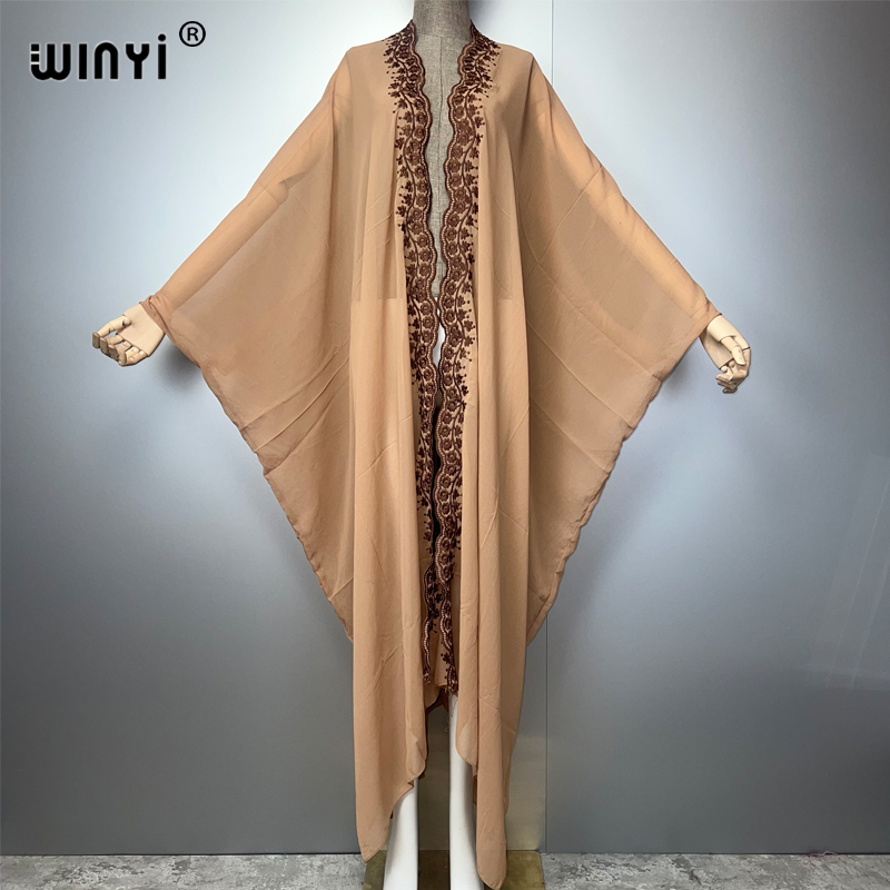 WINYI Boho Kimono Chiffon Stic – Embroidery Abaya Bewertung und Preis