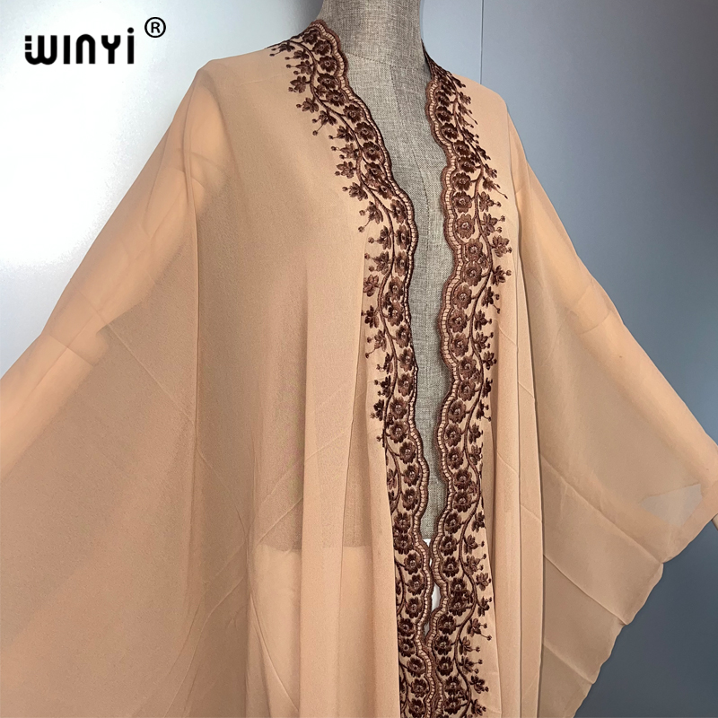 WINYI Boho Kimono Chiffon Stic – Embroidery Abaya Bewertung und Preis