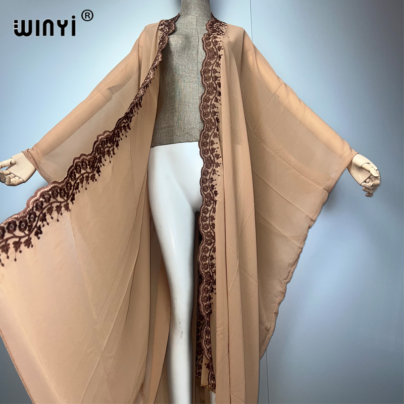 WINYI Boho Kimono Chiffon Stic – Embroidery Abaya Bewertung und Preis