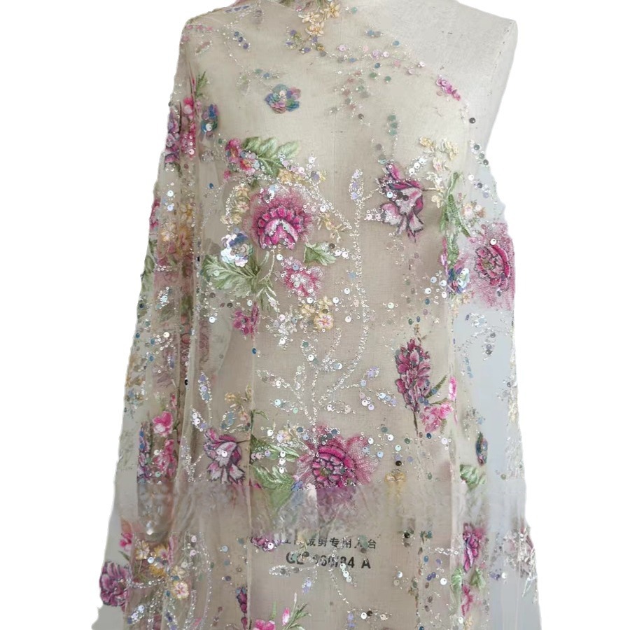 1M 120cm Breiter Luxus-Perlens – Embroidery Jersey Bewertung und Preis