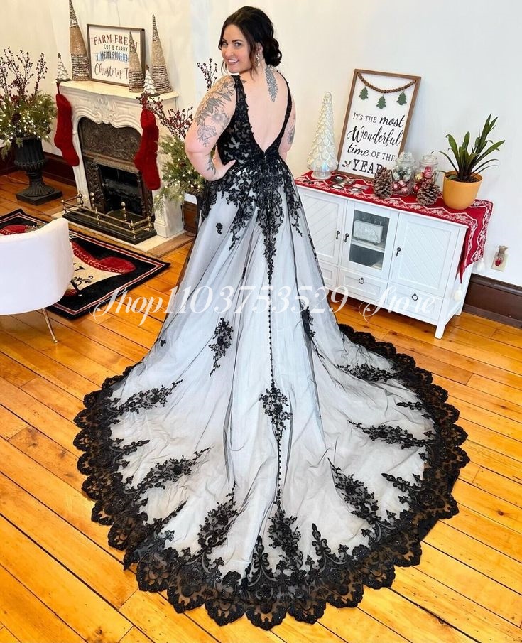 Gothic V-Ausschnitt Brautkleid – Embroidery White Dress Bewertung und Preis
