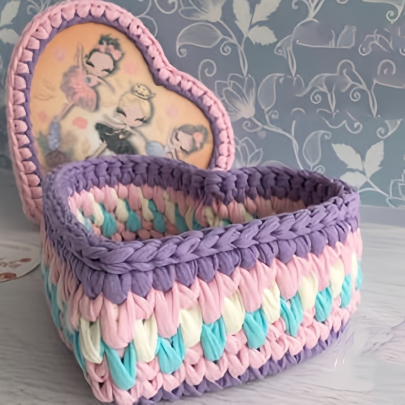 3er-Set Herzförmige Häkelkorb- – Embroidery Hooping Bewertung und Preis