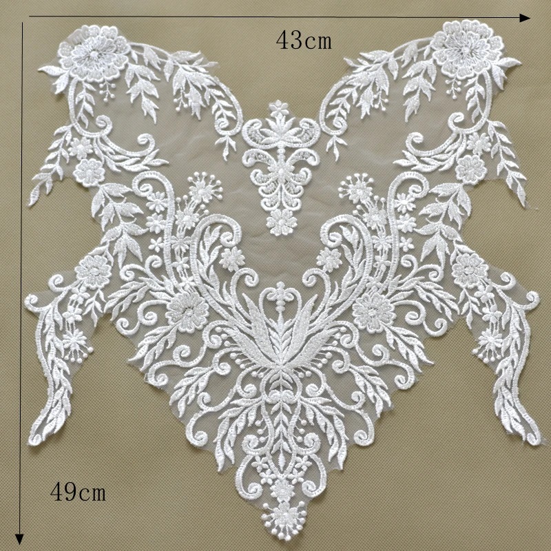 Modische Elegante Perlen-Stick – Embroidery White Dress Bewertung und Preis