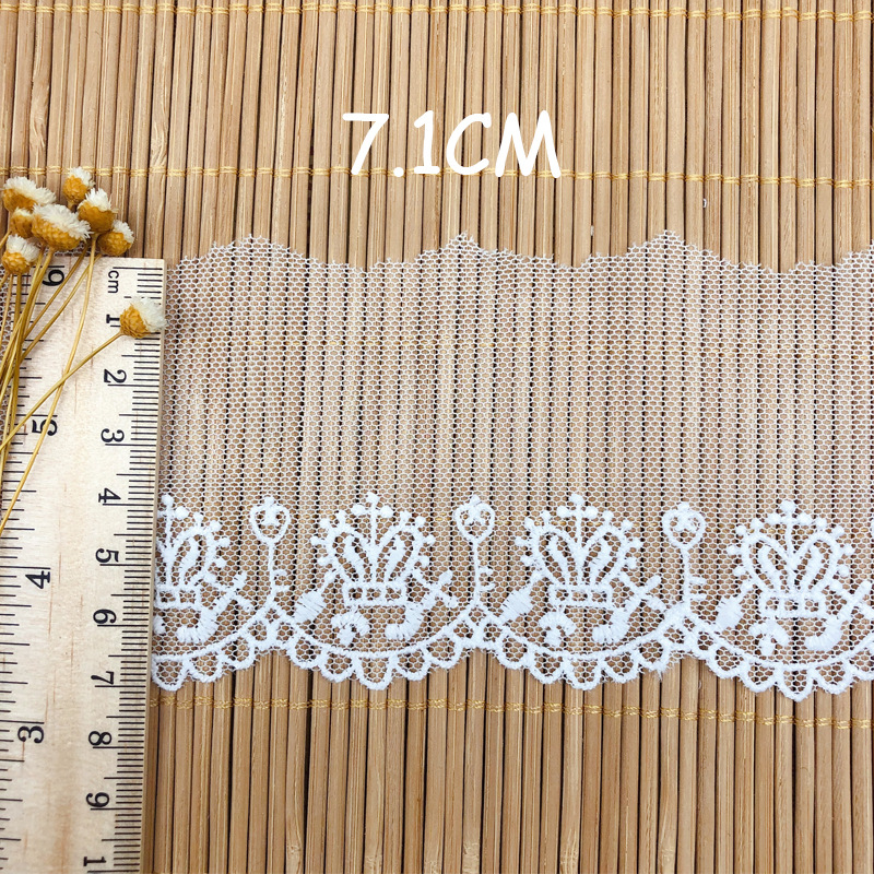Netzstickerei-Kronen-Tüllstoff – Embroidery Jersey Bewertung und Preis