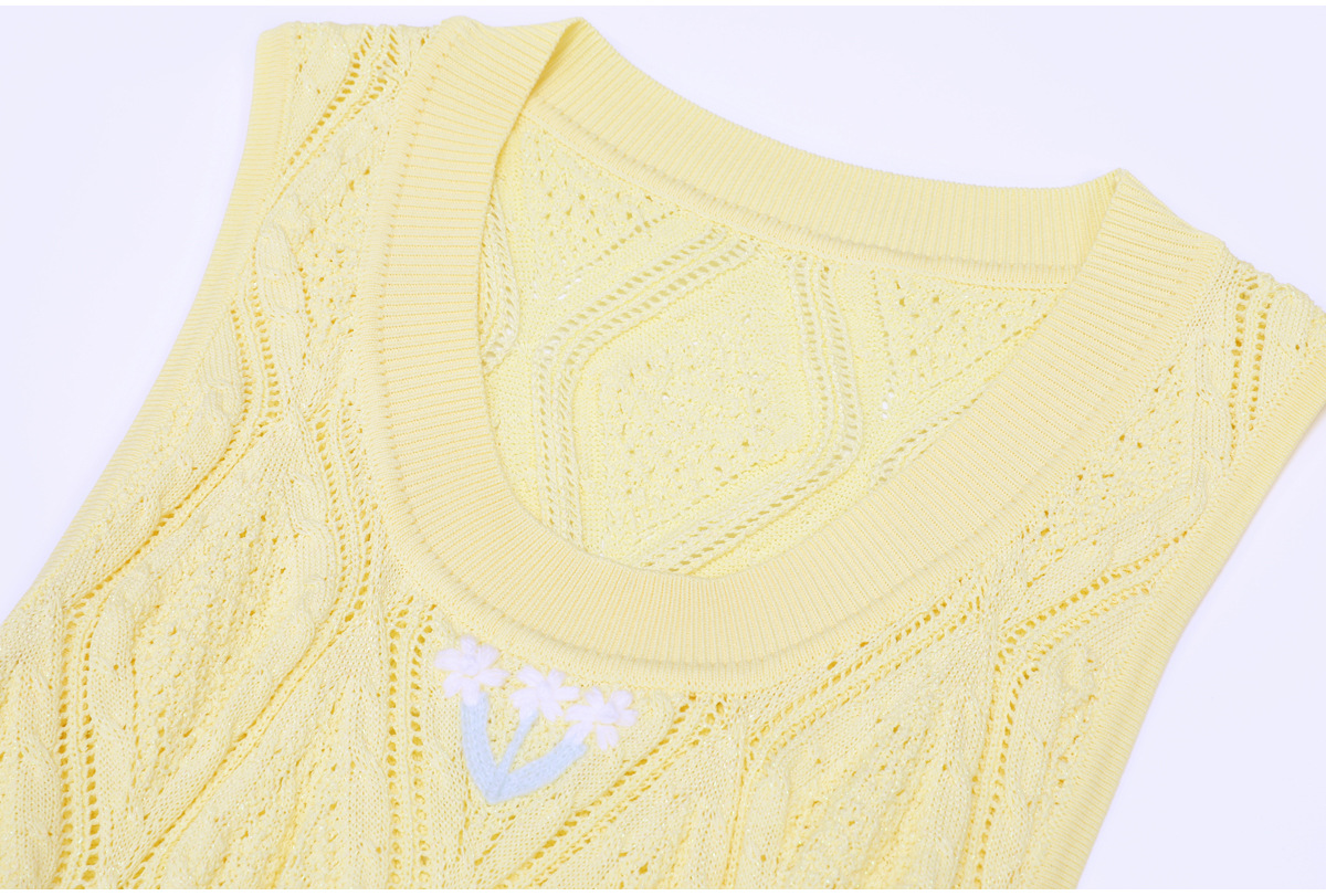 ZJYT Damen Sommer Langes Stric – Embroidery Yellow Dress Bewertung und Preis