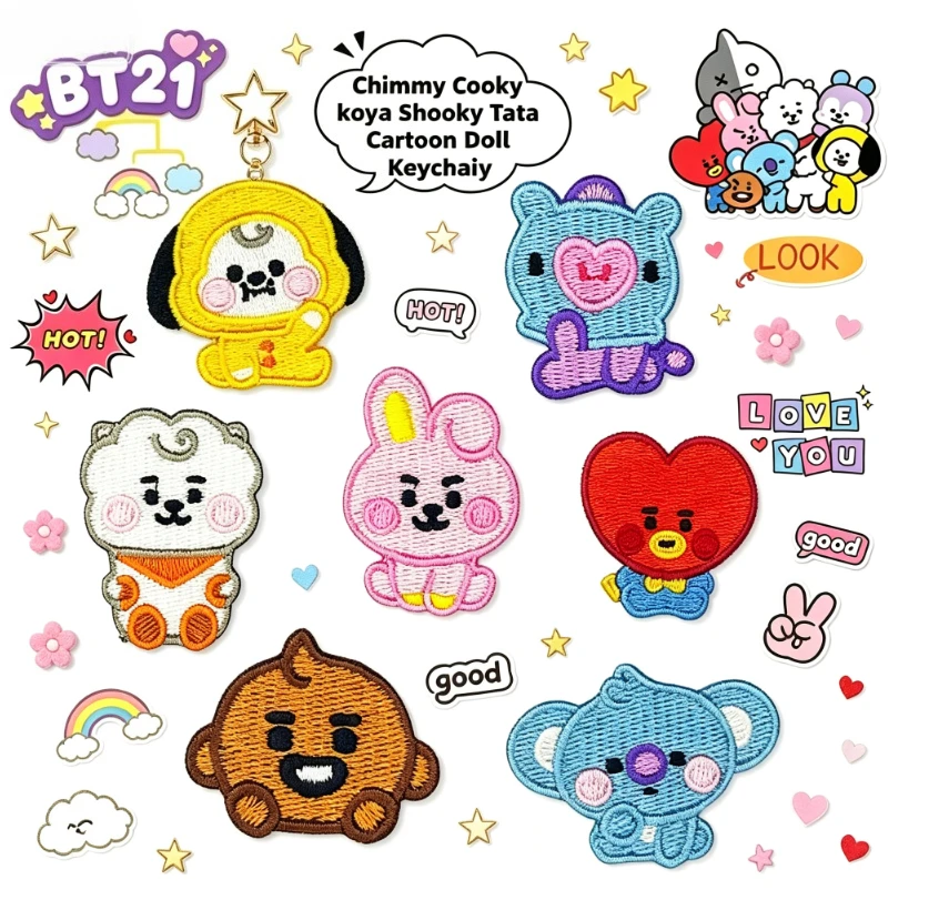 LINE FRIENDS BT21 Alle Charakt – Embroidery Patches Bewertung und Preis