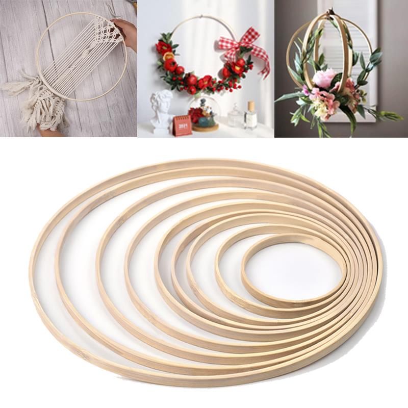 1/5Pcs 8-33cm Holz DIY Handgem – Stitch Marker Ring Bewertung und Preis